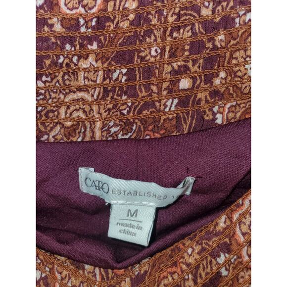 Cato Maxi Skirt with Purple and Red Paisley - Picture 2 of 9